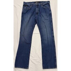 Ariat Heritage Jeans Mens 38x36 Blue Relaxed Fit Boot Cut Western Denim Freeman